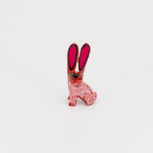 Alebrije petit lapin rouge et blanc