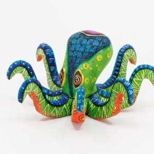alebrijes_pieuvre bleue verte