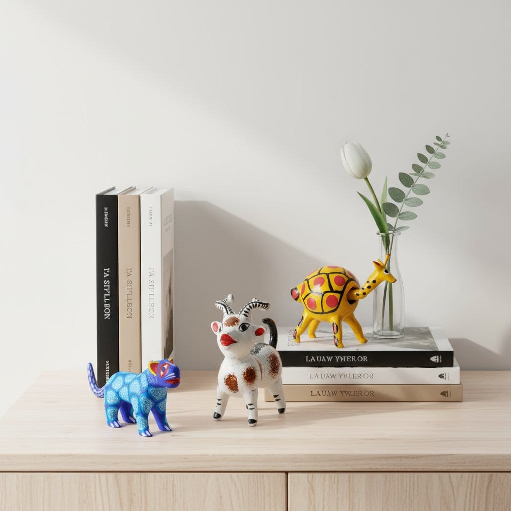 trois alebrijes decoration